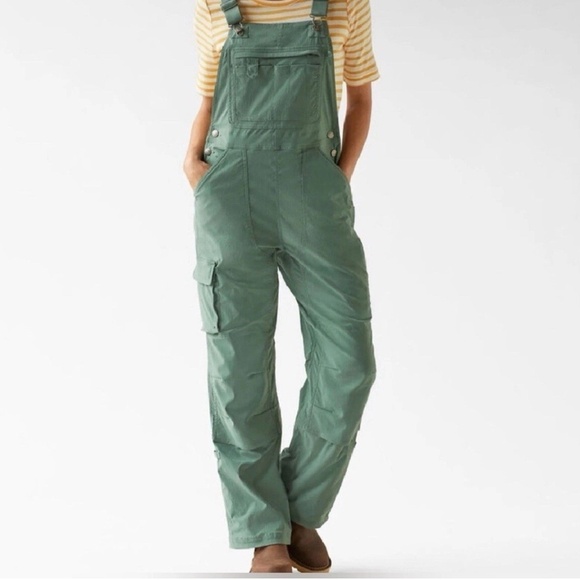 NWT! Duluth Trading Women's S X 29 Heirloom Gardening Bib Overalls FIR Green - Picture 2 of 8
